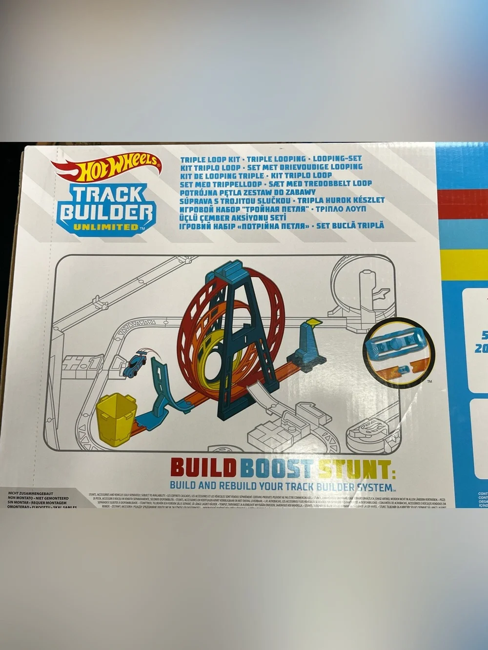 Hot Wheels Track Builder Unlimited Triple Loop Kit – New Factory Sealed
